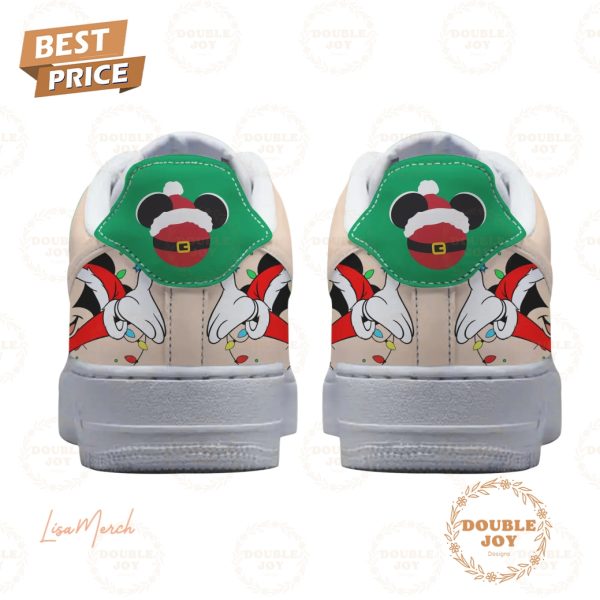 Mickey Mouse Merry Christmas 2024 Air Force 1 Sneakers