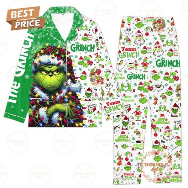 The Grinch Ho Ho Ho Stink Stank Stunk Merry Christmas Pajamas Set