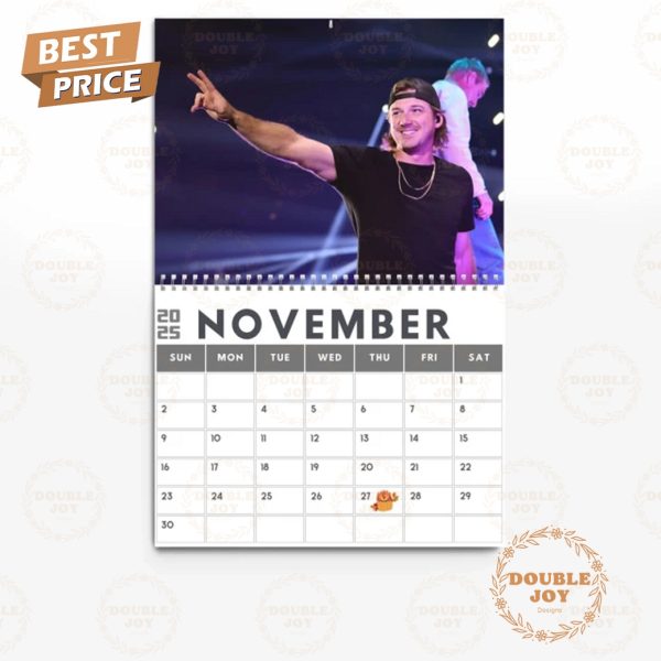 Morgan Wallen 2025 Wall Calendar