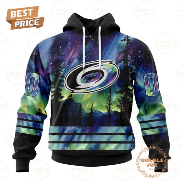 NHL Carolina Hurricanes Special Design With Northern Lights 2024 Hoodie