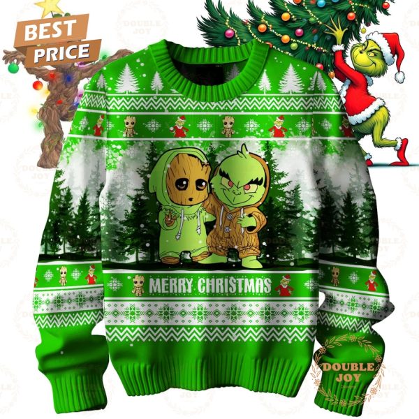 The Grinch Merry Christmas Groot Sweater