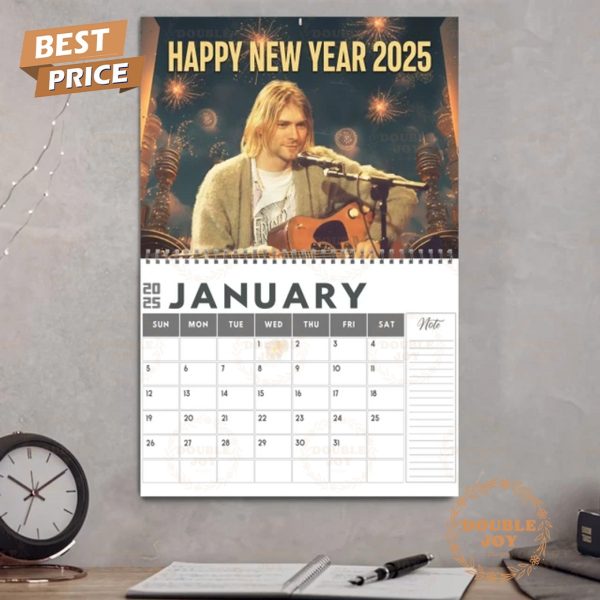 Kurt Cobain 2025 Wall Calendar