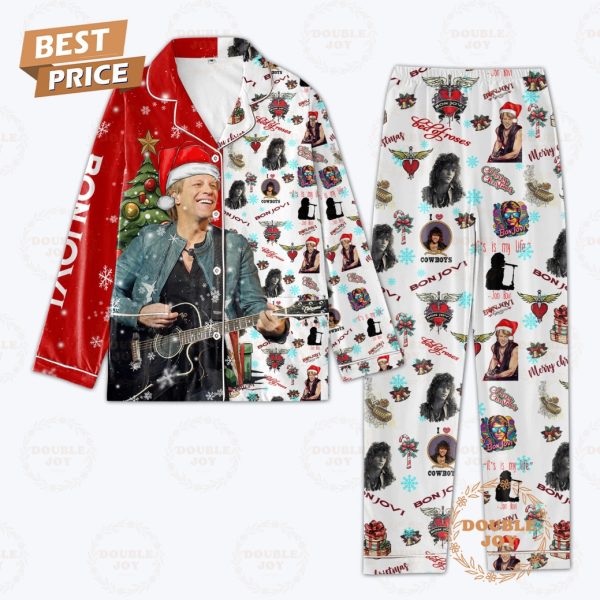 It’s Is My Life Jon Bon Jovi I Love Cowboys Christmas Pajamas Set