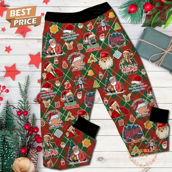 Donald Trump Make Christmas Great Again Fleece Pajamas Set