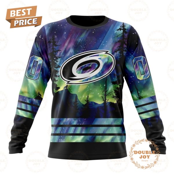 NHL Carolina Hurricanes Special Design With Northern Lights 2024 Hoodie