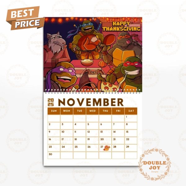 Teenage Mutant Ninja Turtles 2025 Wall Calendar