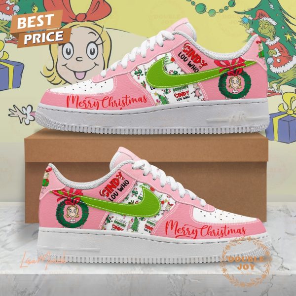 The Grinch Cindy Lou Who Merry Christmas Air Force 1 Sneakers