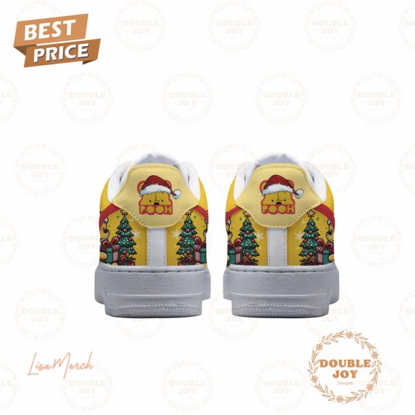 Happy Pooh Yeah Merry Poohmas Air Force 1 Sneakers