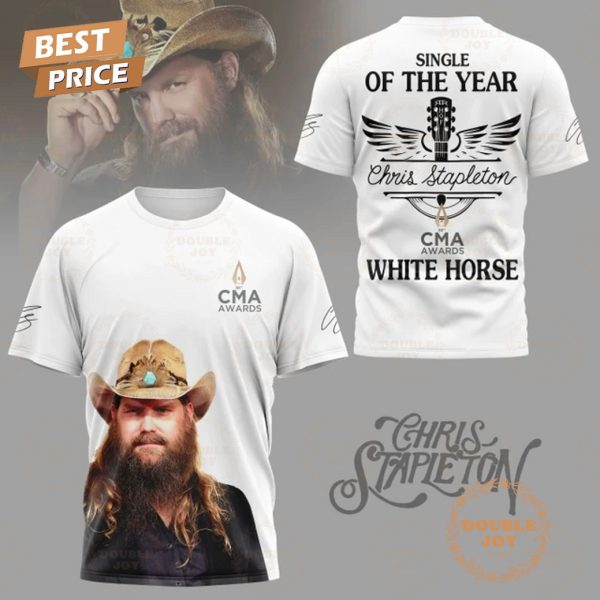 Single Of The Year Chris Stapleton 58th CMA Awards White Horse T-Shirt, Hoodie