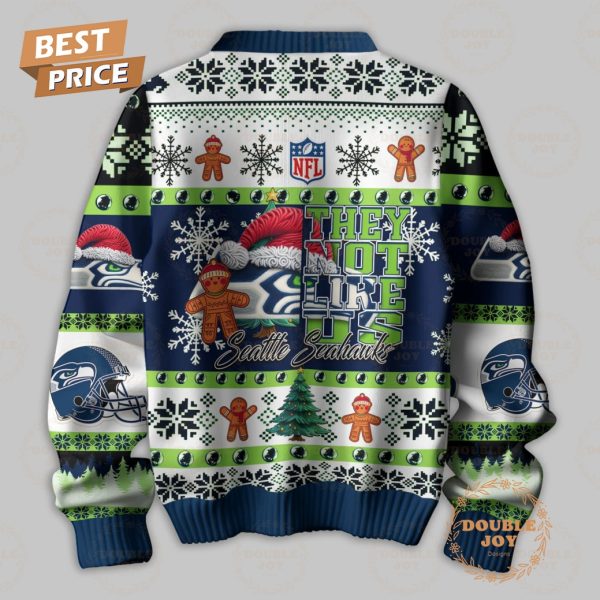 NFL They Not Like Us Seattle Seahawks Merry Christmas Sweater