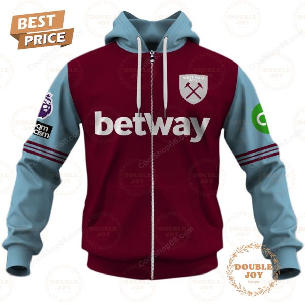 West Ham United F.C Home Jersey Style Hoodie