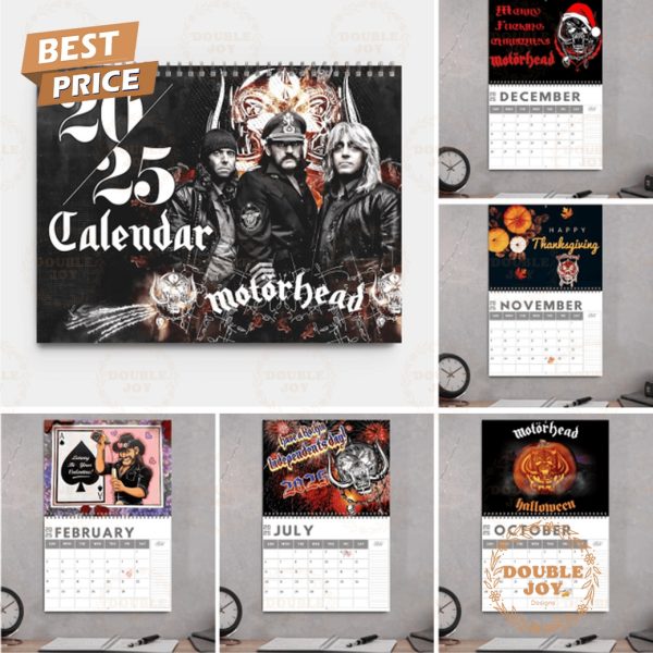 Motorhead 2025 Wall Calendar