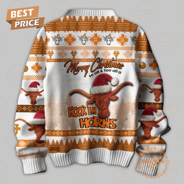 They Not Like Us NCAA Texas Longhorns, Merry Christmas To All And Too All A Hook’em Horns Sweater