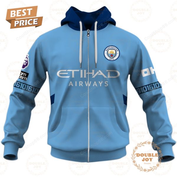 Manchester City F.C Home Jersey Style Hoodie