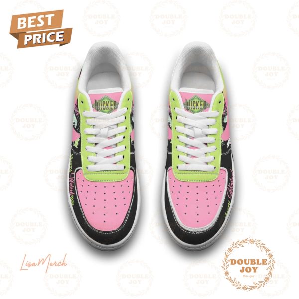 Wicked Pink Goes Good With Green, Merry Wickedmas 2024 Air Force 1 Sneakers