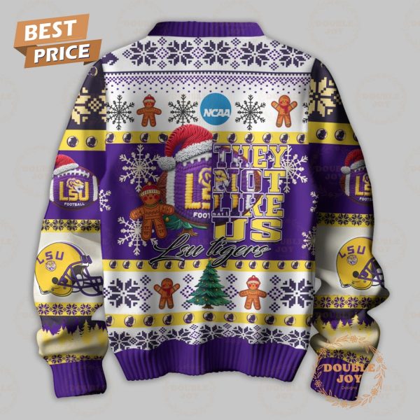 They Not Like Us NCAA LSU Tigers Merry Christmas 2024 Sweater