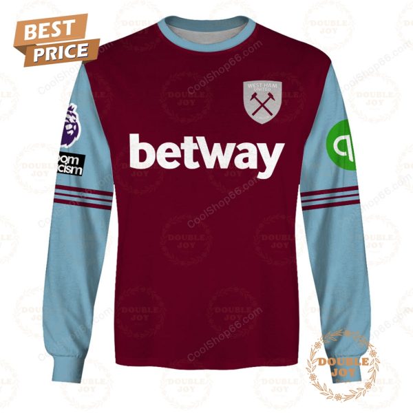 West Ham United F.C Home Jersey Style Hoodie