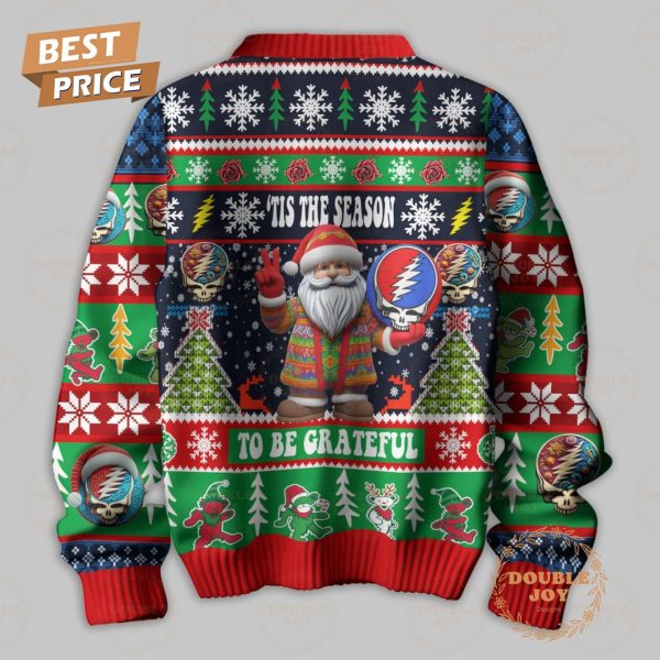 Tis The Season To Be Grateful Dead Merry Christmas Knitted Sweater