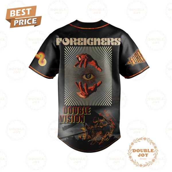 The Flame Still Burns Foreigner Rock Band Double Vision Baseball Jersey