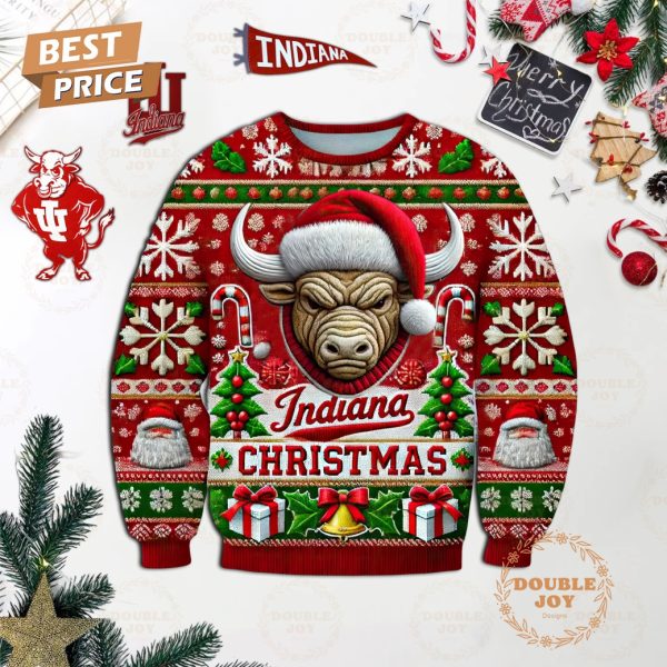 Indiana Hoosiers Merry Xmas 2024 Sweater