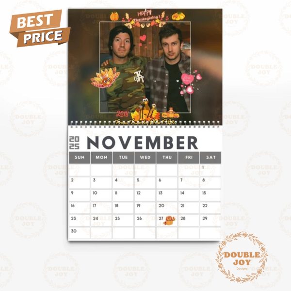 Twenty One Pilots 2025 Wall Calendar