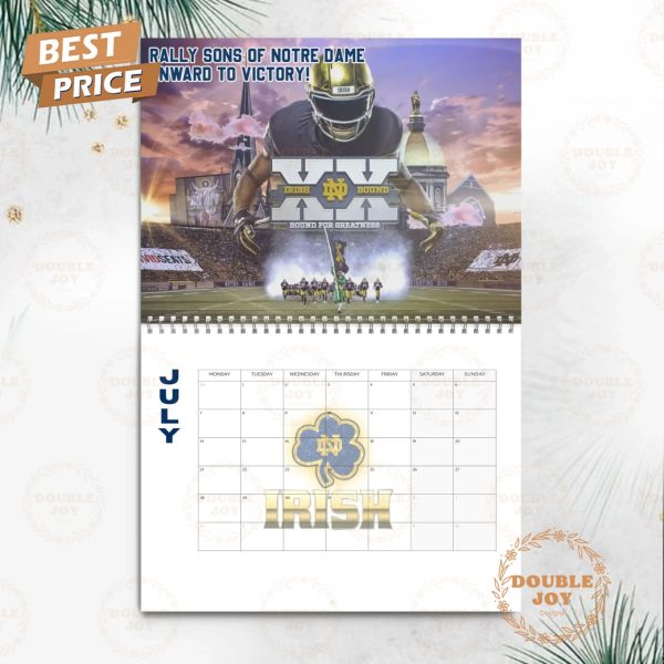 Notre Dame Fighting Irish 2025 Wall Calendar