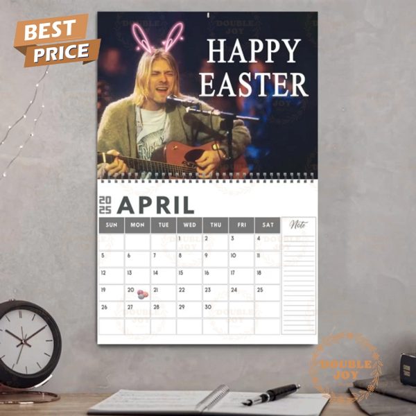 Kurt Cobain 2025 Wall Calendar