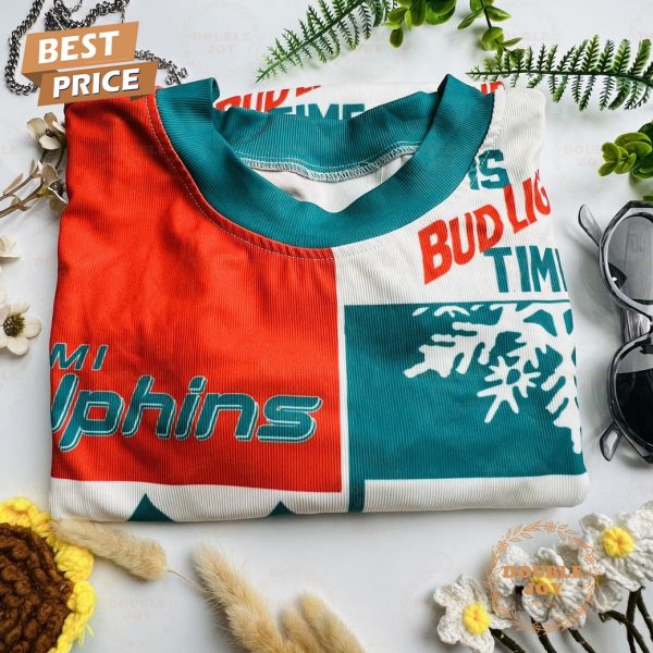 Miami Dolphins ‘Tis Bud Light Time Sweater