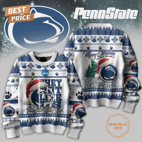 They Not Like Us NCAA Penn State Nittany Lions, Merry Christmas To All And Too All A We Are Penn State Sweater