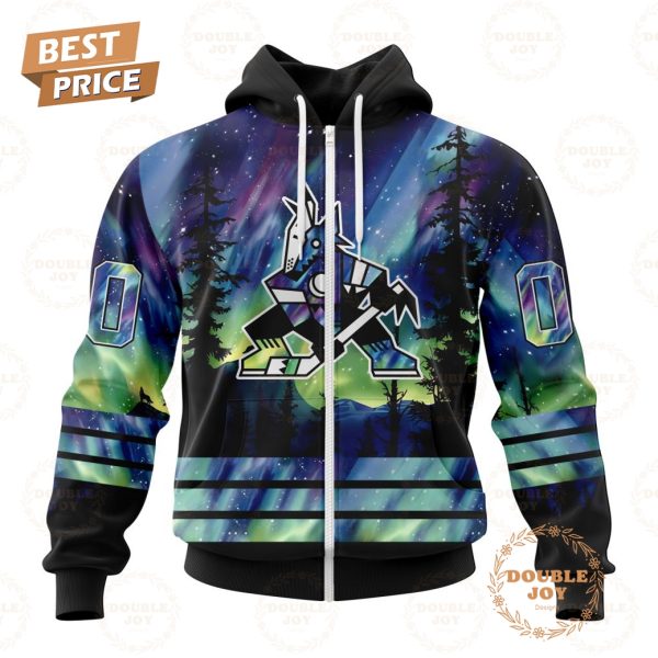 NHL Arizona Coyotes Special Design With Northern Lights 2024 Hoodie