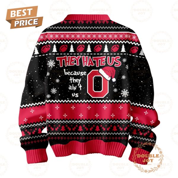 NCAA Ohio State Buckeyes They Hate Us Because They Ain’t Us Merry Buckeyesmas Sweater