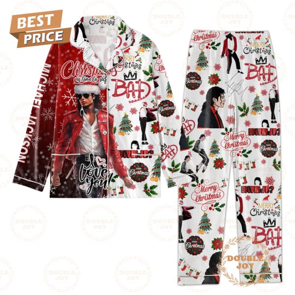 Michael Jackson Christmas Is Time To Say I Love You Pajamas Set