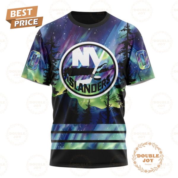 NHL New York Islanders Special Design With Northern Lights 2024 Hoodie