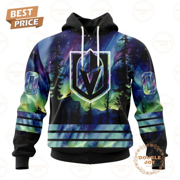 NHL Vegas Golden Knights Special Design With Northern Lights 2024 Hoodie