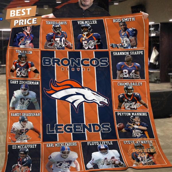 Denver Broncos Legends 2024 Fleece Blanket