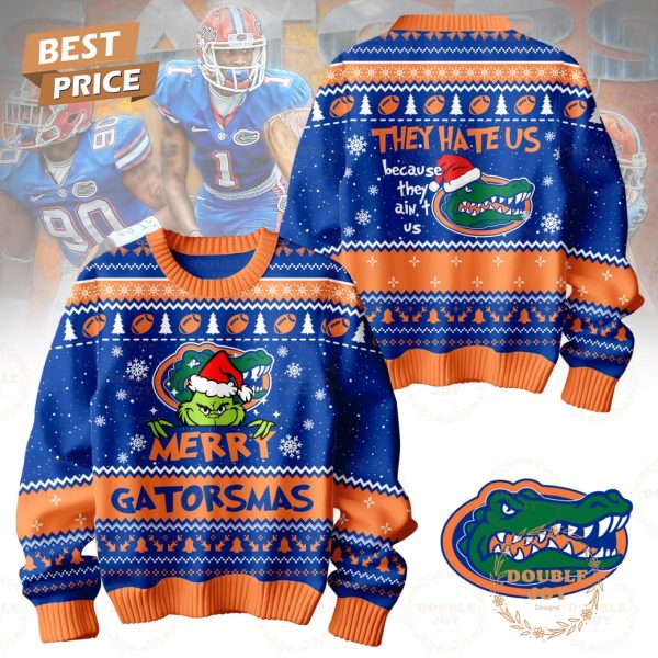 NCAA Florida Gators They Hate Us Because They Ain’t Us Merry Gatorsmas Sweater