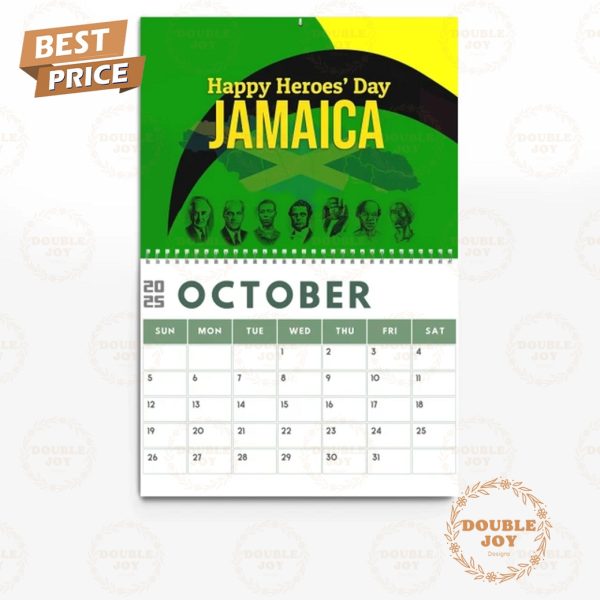 Bob Marley 2025 Wall Calendar