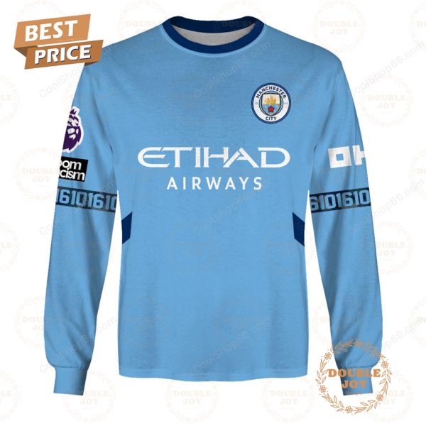 Manchester City F.C Home Jersey Style Hoodie