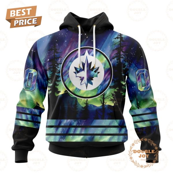 NHL Winnipeg Jets Special Design With Northern Lights 2024 Hoodie