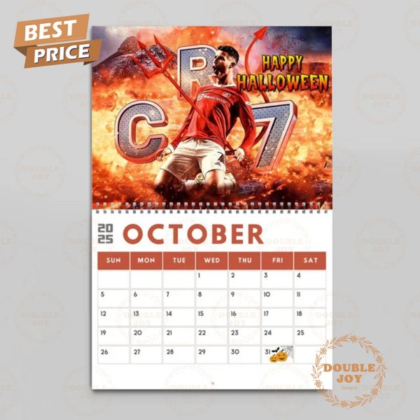 Cristiano Ronaldo 2025 Wall Calendar