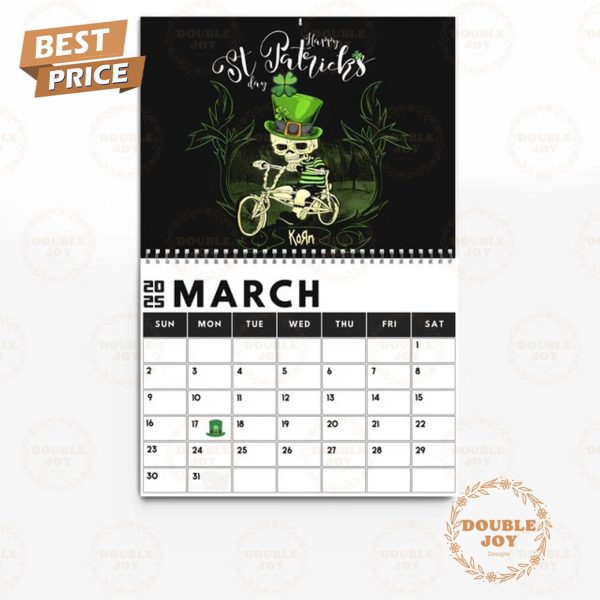 Korn Band 2025 Wall Calendar