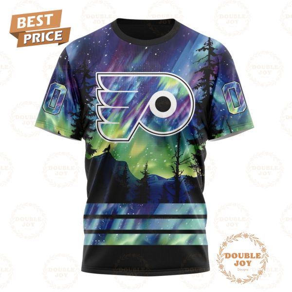 NHL Philadelphia Flyers Special Design With Northern Lights 2024 Hoodie