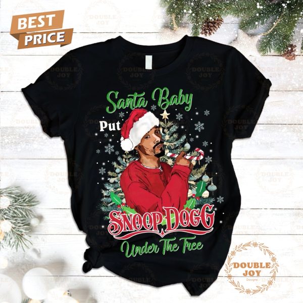 Santa Baby Put Snoop Dogg Under The Tree Merry Christmas Fleece Pajamas Set