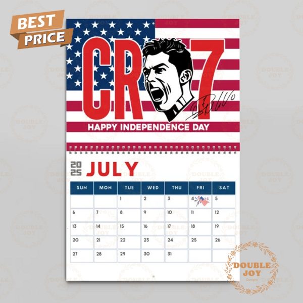 Cristiano Ronaldo 2025 Wall Calendar