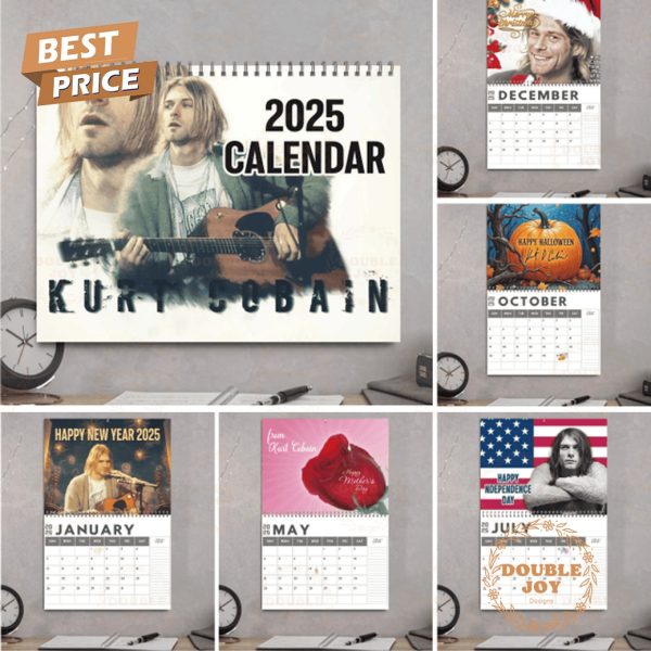 Kurt Cobain 2025 Wall Calendar