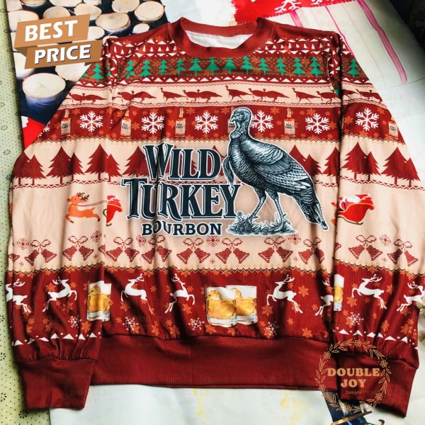 Wild Turkey BourBon Merry Christmas Sweater