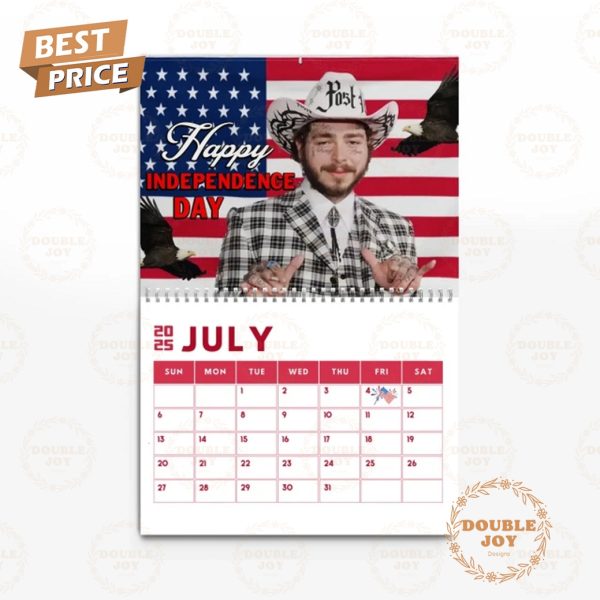 Post Malone 2025 Wall Calendar