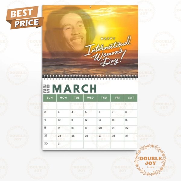 Bob Marley 2025 Wall Calendar