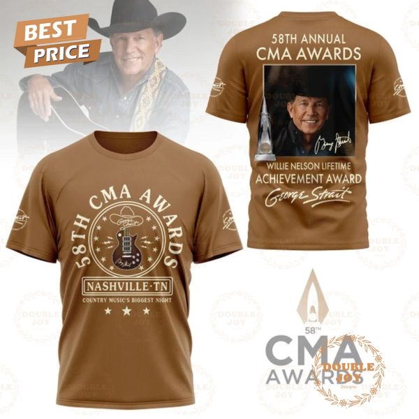 George Strait 58th Annual CMA Awards Nashville TN Country Music’s Biggest Night, Willie Nelson Lifetime Achievement Award T-Shirt, Hoodie