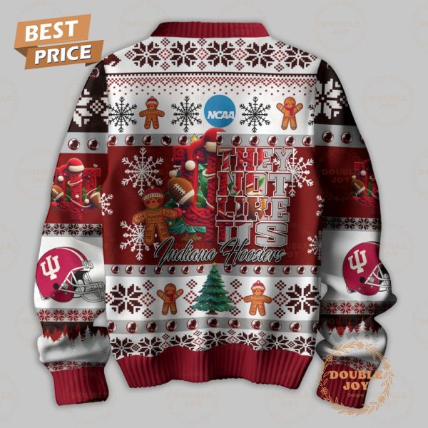 NCAA They Not Like Us Indiana Hoosiers Merry Christmas Sweater